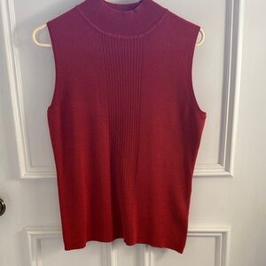 dressbarn Rich Red Sleeveless Tank Top